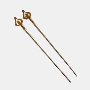 Brass and stainless steel skewers